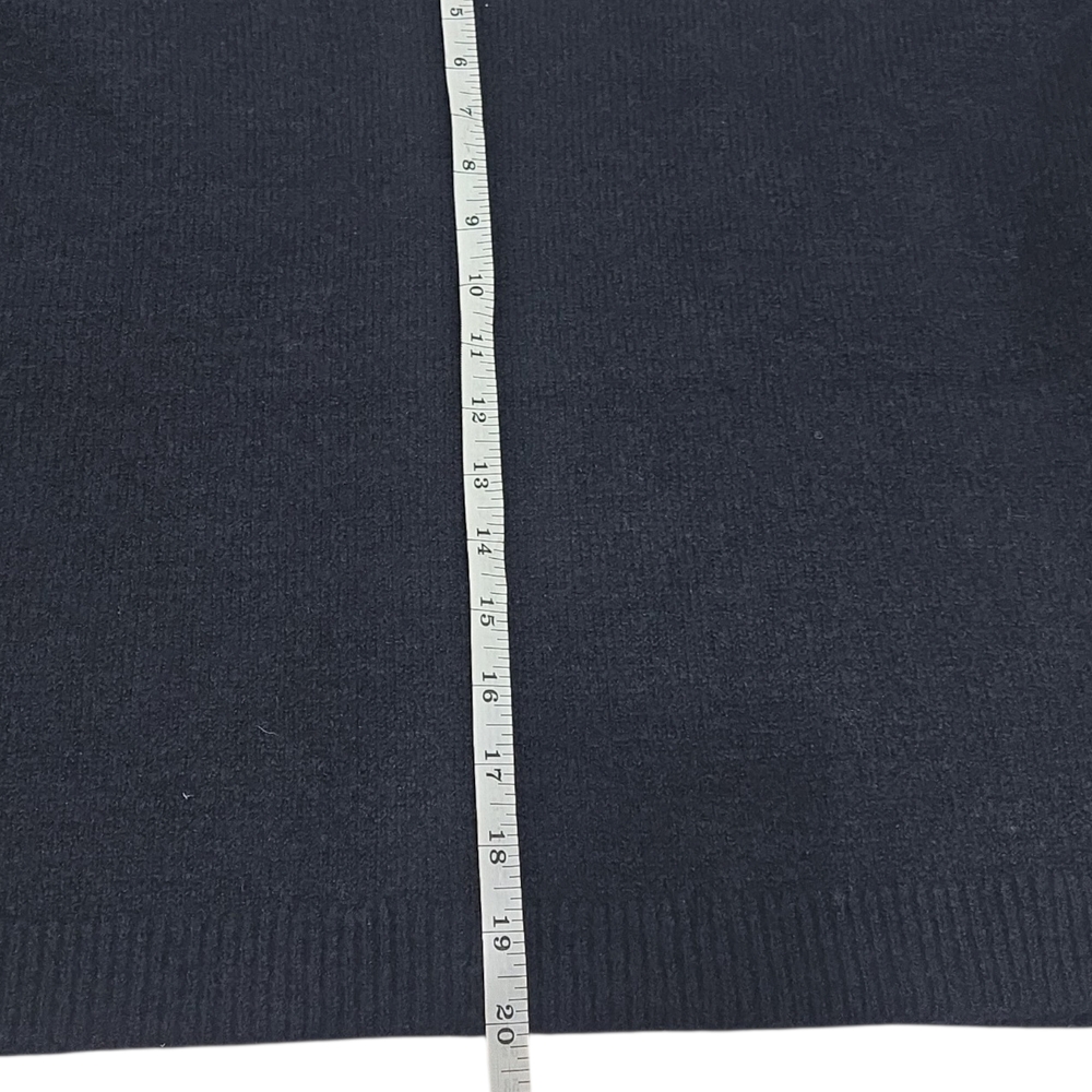 VIGOSS Horse Cardigan Sweater Women L Navy Blue Knit Button Up Cropped NWT - Picture 11 of 11
